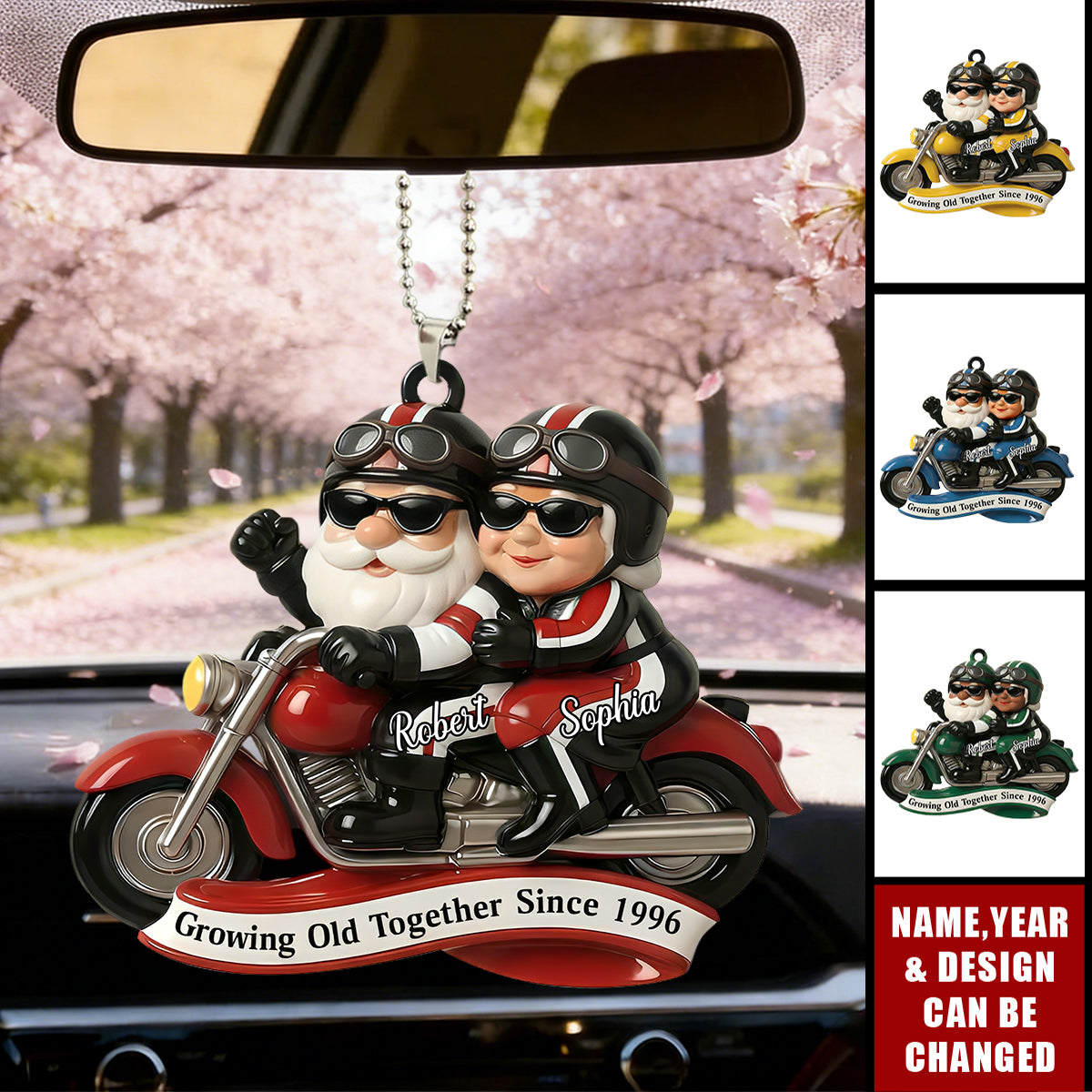 Partners In Every Mile - Personalized Acrylic Car Ornament