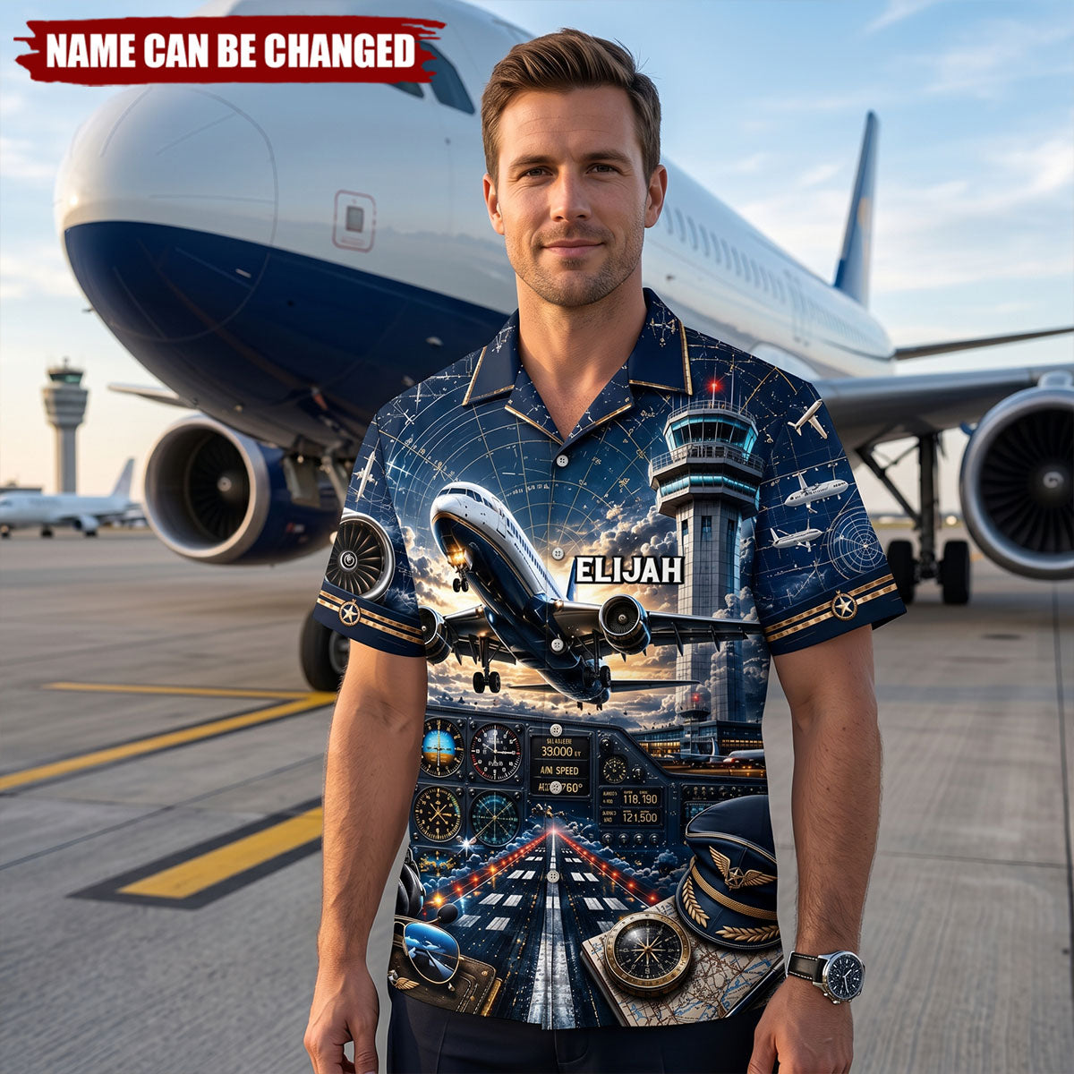 Sky Commander Hawaiian Shirt - Gifts For Pilots