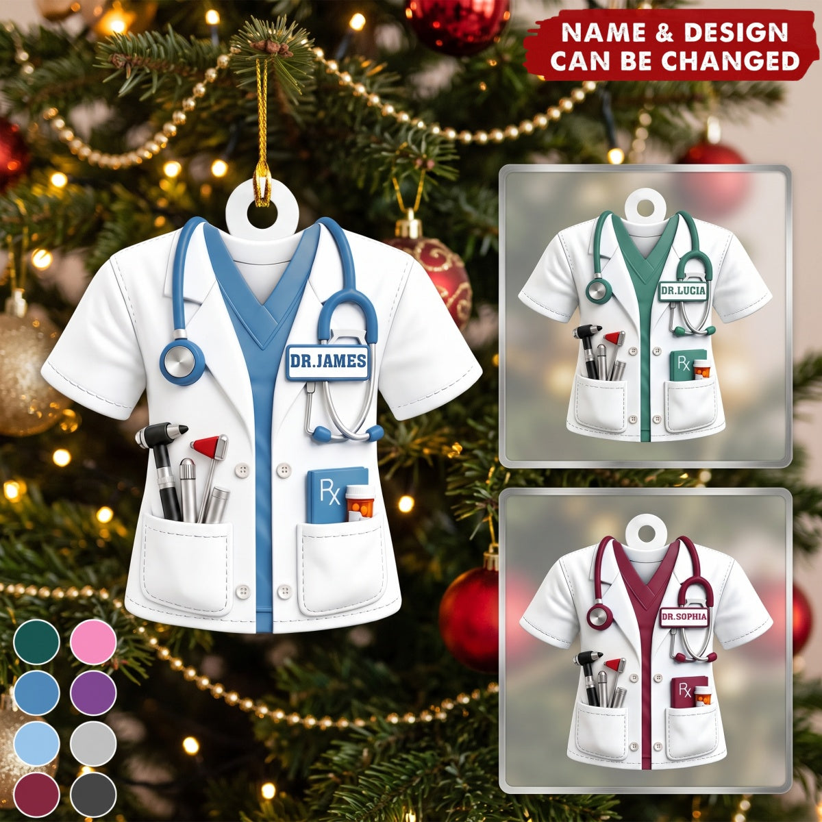 Doctor And Tools – Personalized Acrylic Custom Shape Ornament