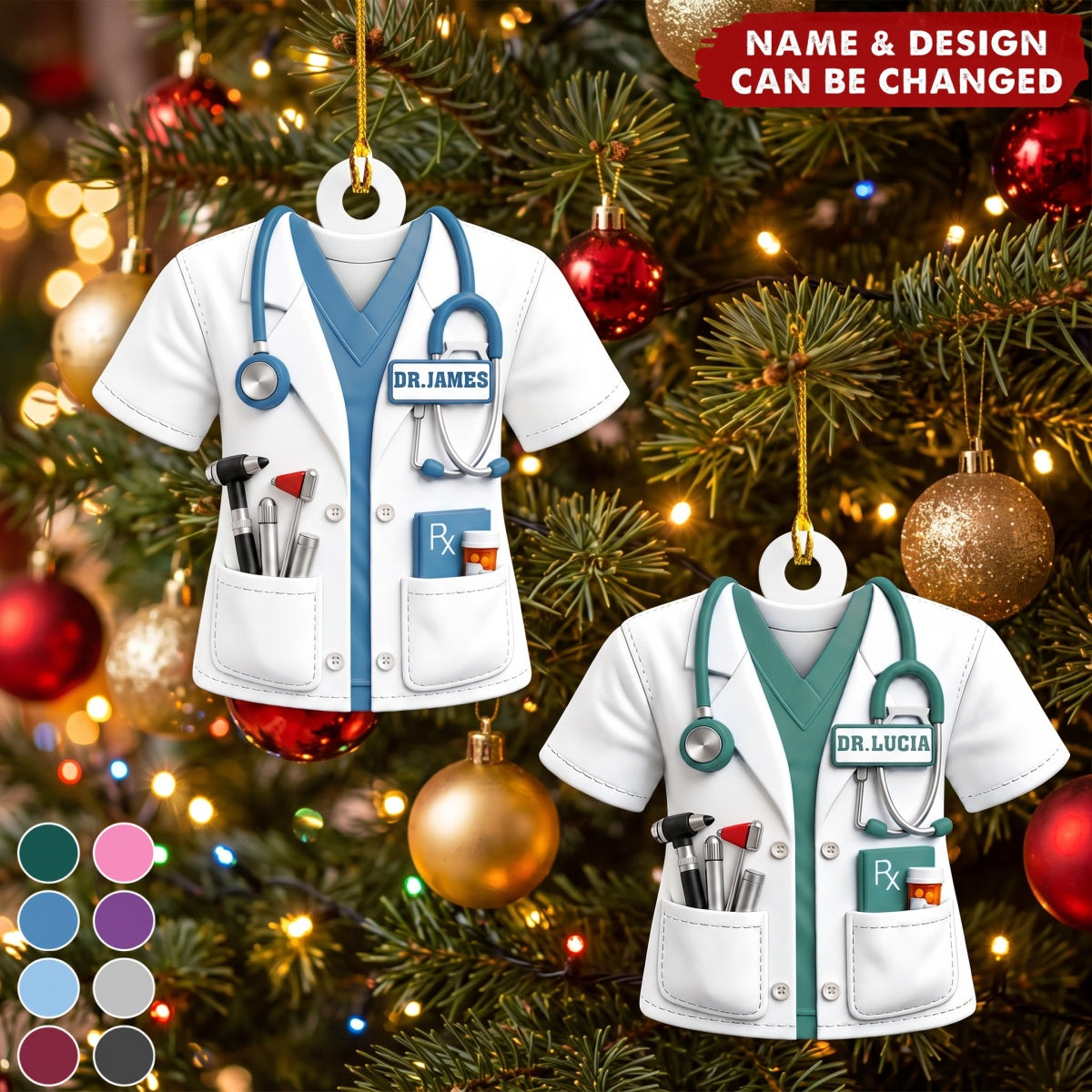 Doctor And Tools – Personalized Acrylic Custom Shape Ornament