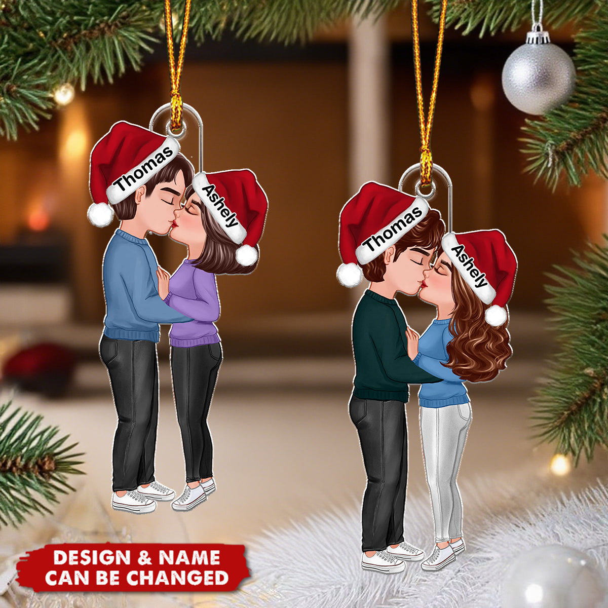 Our First Christmas Together - Personalized Christmas Acrylic Ornament