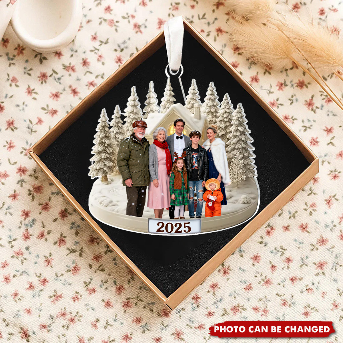 Our Winter Wonderland-Custom Photo Family Acrylic Ornament