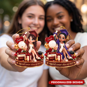 Personalized Acrylic Ornament - Graduation Christmas Gift