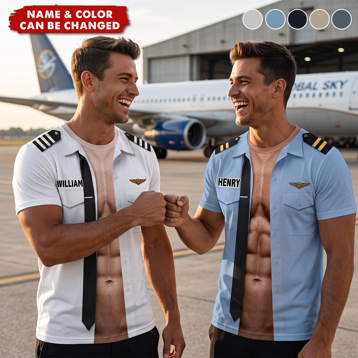 No Gym, Just Pilot T-Shirt - Personalized Gifts