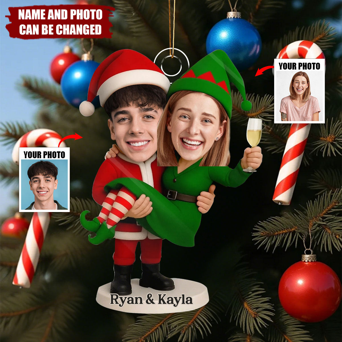 Jingle Until We Tingle- Personalized Christmas Acrylic Ornament