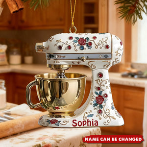 Personalized Stand Mixer Ornament, Custom Kitchen Decor, Baking Christmas Gift