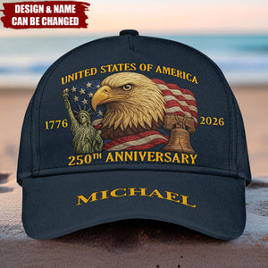 250th Anniversary - Personalized Bald Eagle Classic Cap