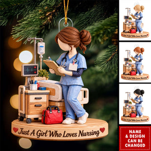Personalized Nurse Acrylic Ornament - Nurse Christmas Gift For Her