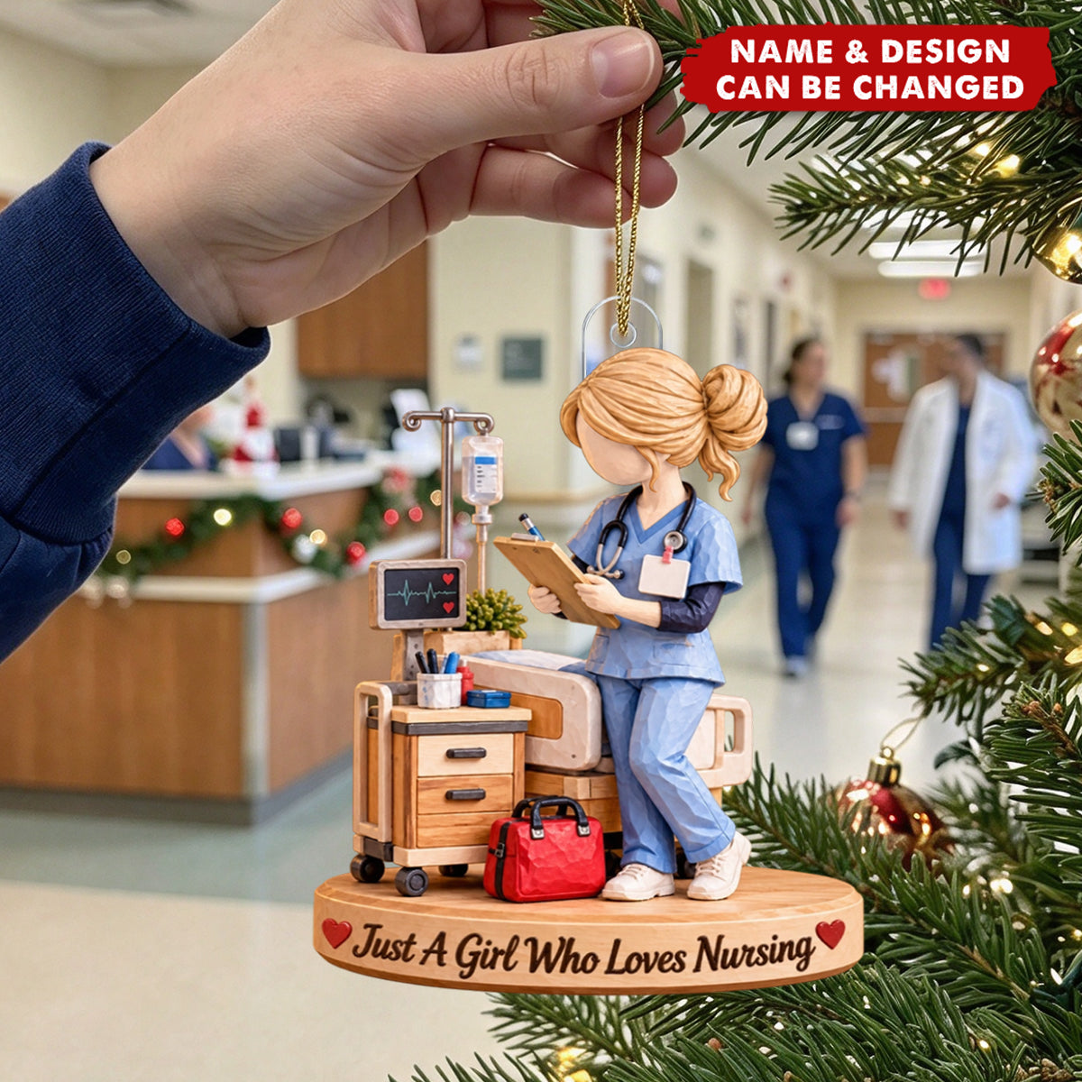 Personalized Nurse Acrylic Ornament - Nurse Christmas Gift For Her