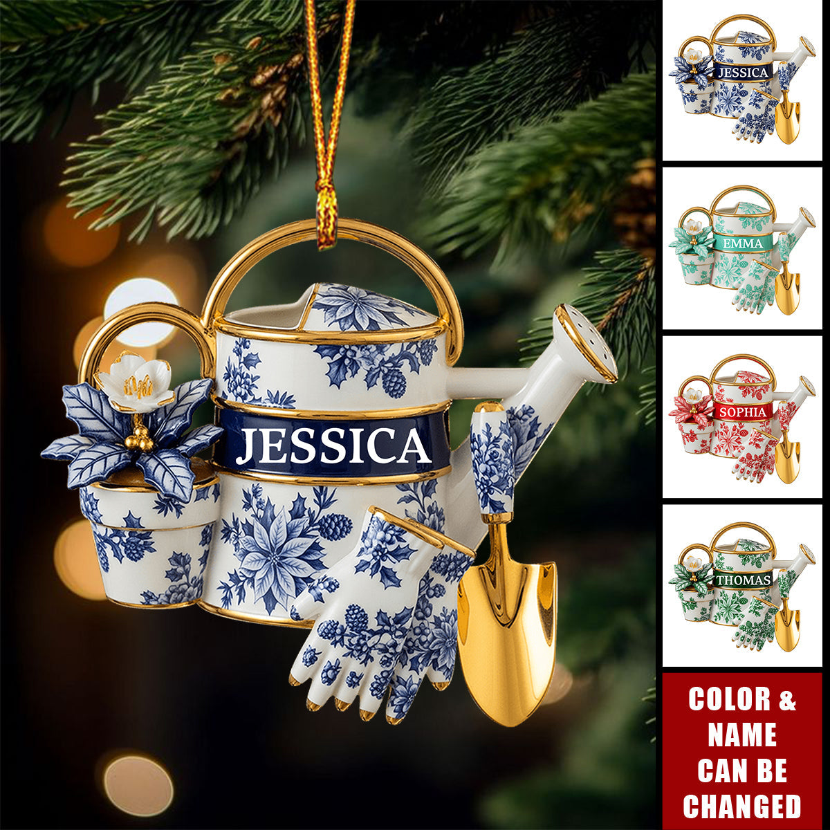 Garden Tools Acrylic Ornament - Personalized Gifts For Gardeners