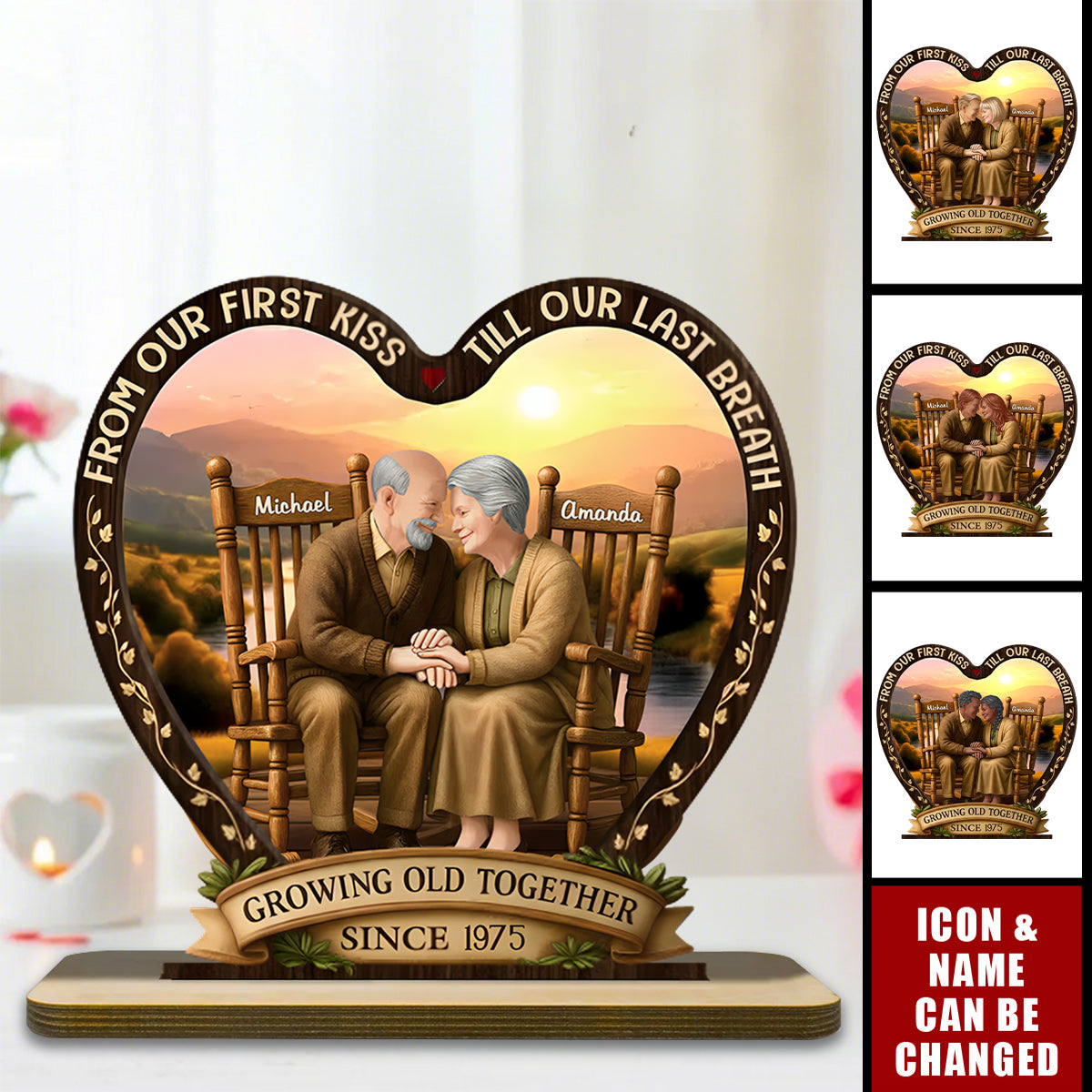 Custom 2-Layered Wooden Plaque - Anniversary Wedding Gifts For Husband And Wife, Him And Her - Always Been You