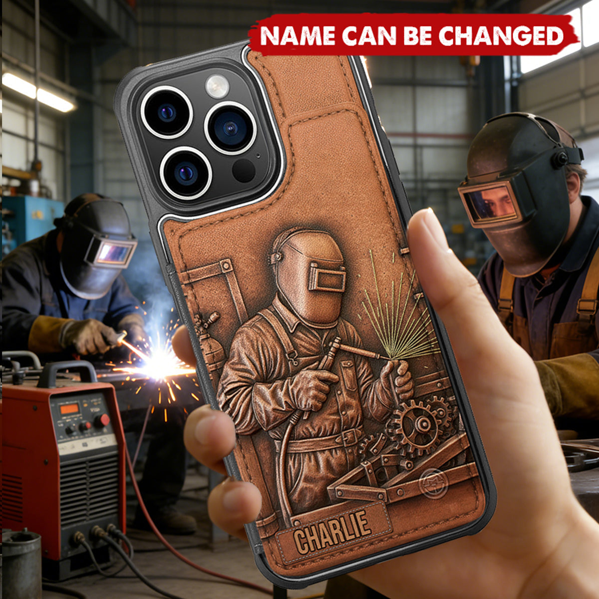 Strongest Welder - Personalized Welder Fully Printed Wallet Phone Case