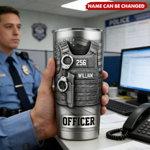 Serve And Protect - Personalized Police Officer Tumbler
